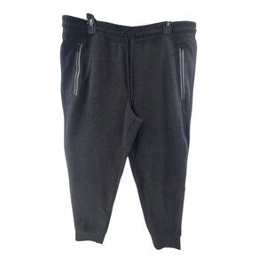 Spyder Mens XL Black Pull On Athletic Sweatpant Joggers Sweatpants Fleece